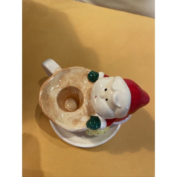 Vintage Santa Claus Japan Candle Holder Toscany Collection 4x3 - Picture 5 of 6